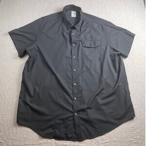 Solaris Outdoors Men’s 3XB Gray Vented Short Sleeve Button Front Shirt Hiking
